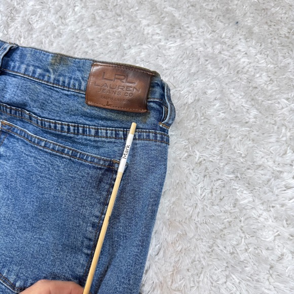 LRL Lauren Jeans Co. Ralph Lauren Jeans Women's 14 Blue Denim Straight Fit Clean - Picture 9 of 15